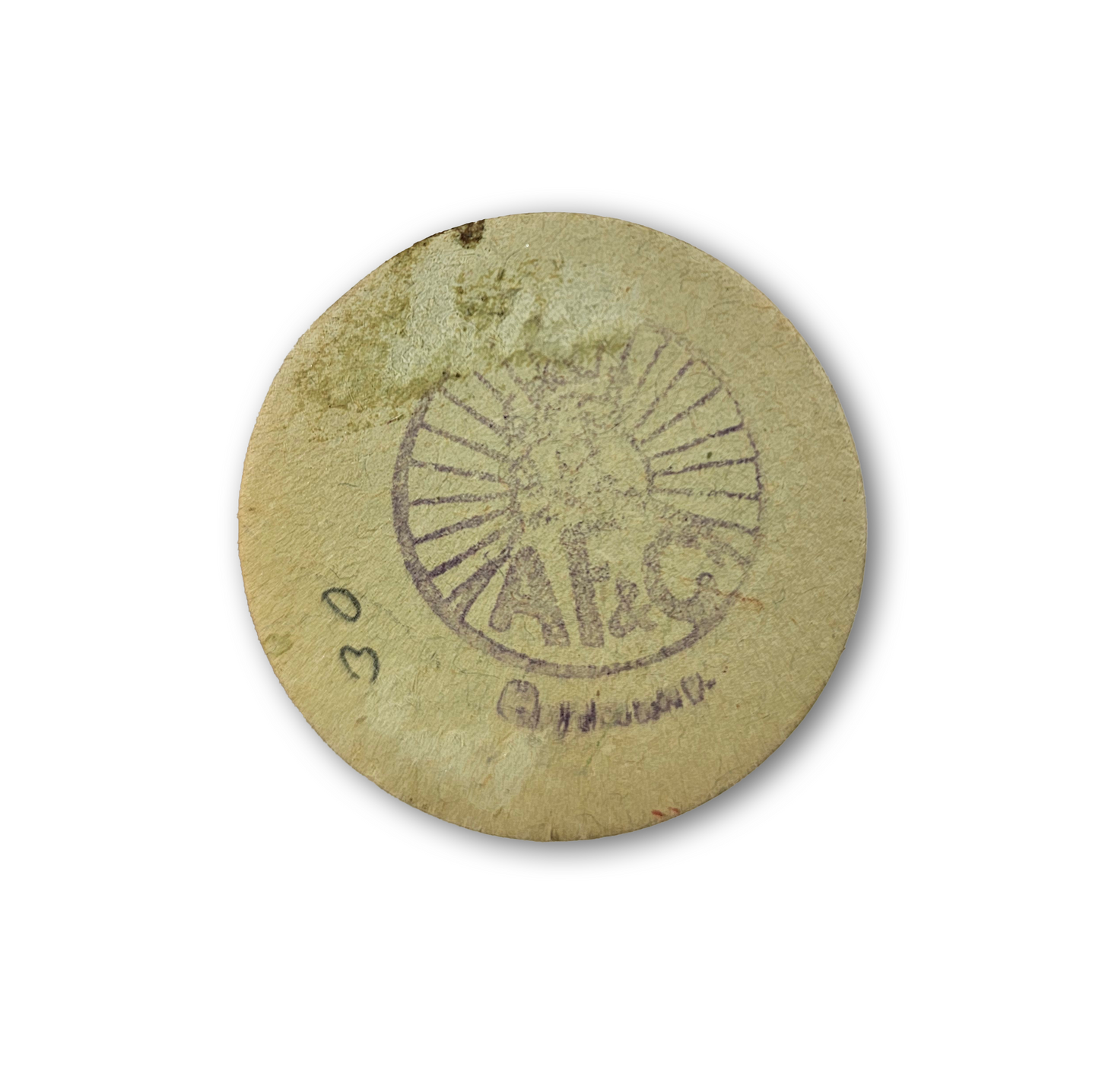 Vintage AF&C Hand Painted German Christmas Santa Candy Container