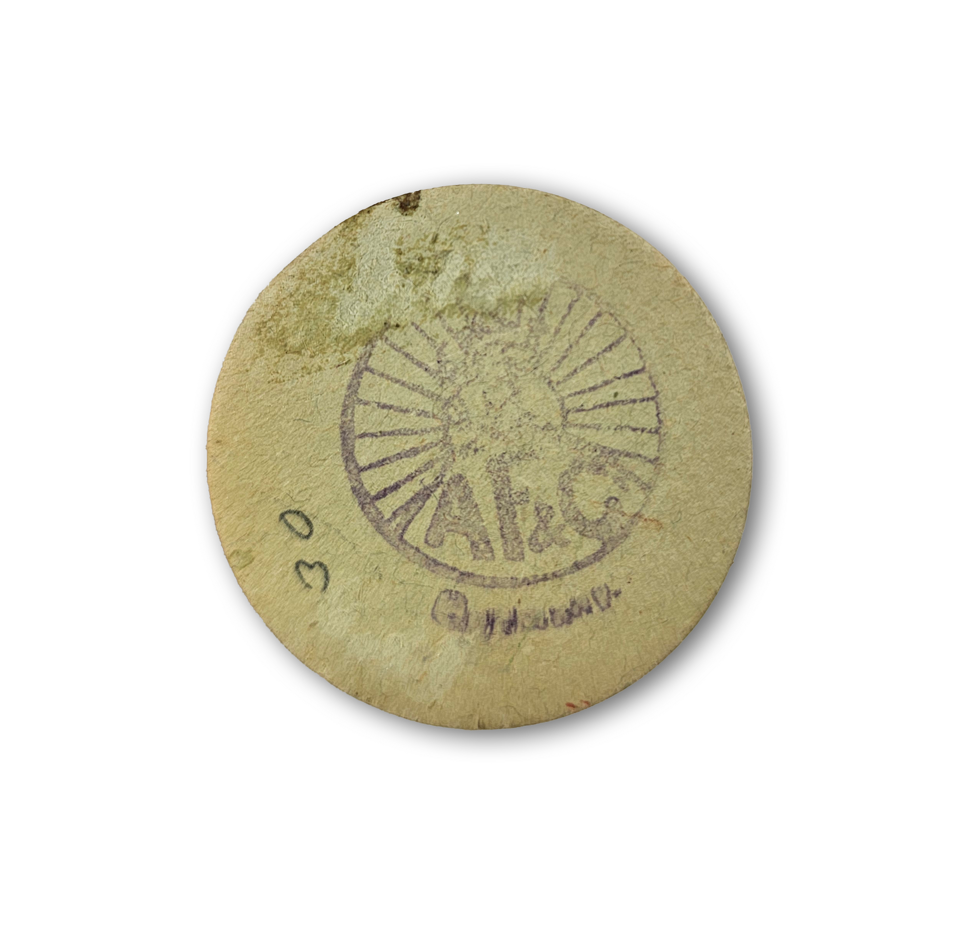 Vintage AF&C Hand Painted German Christmas Santa Candy Container