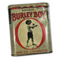 Vintage tin can with 'Bagley's Burley Boy' branding and a graphic of a boy on a white background.