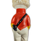 Figurine of a soldier in red uniform with a white background