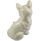 Ceramic cat figurine on a white background