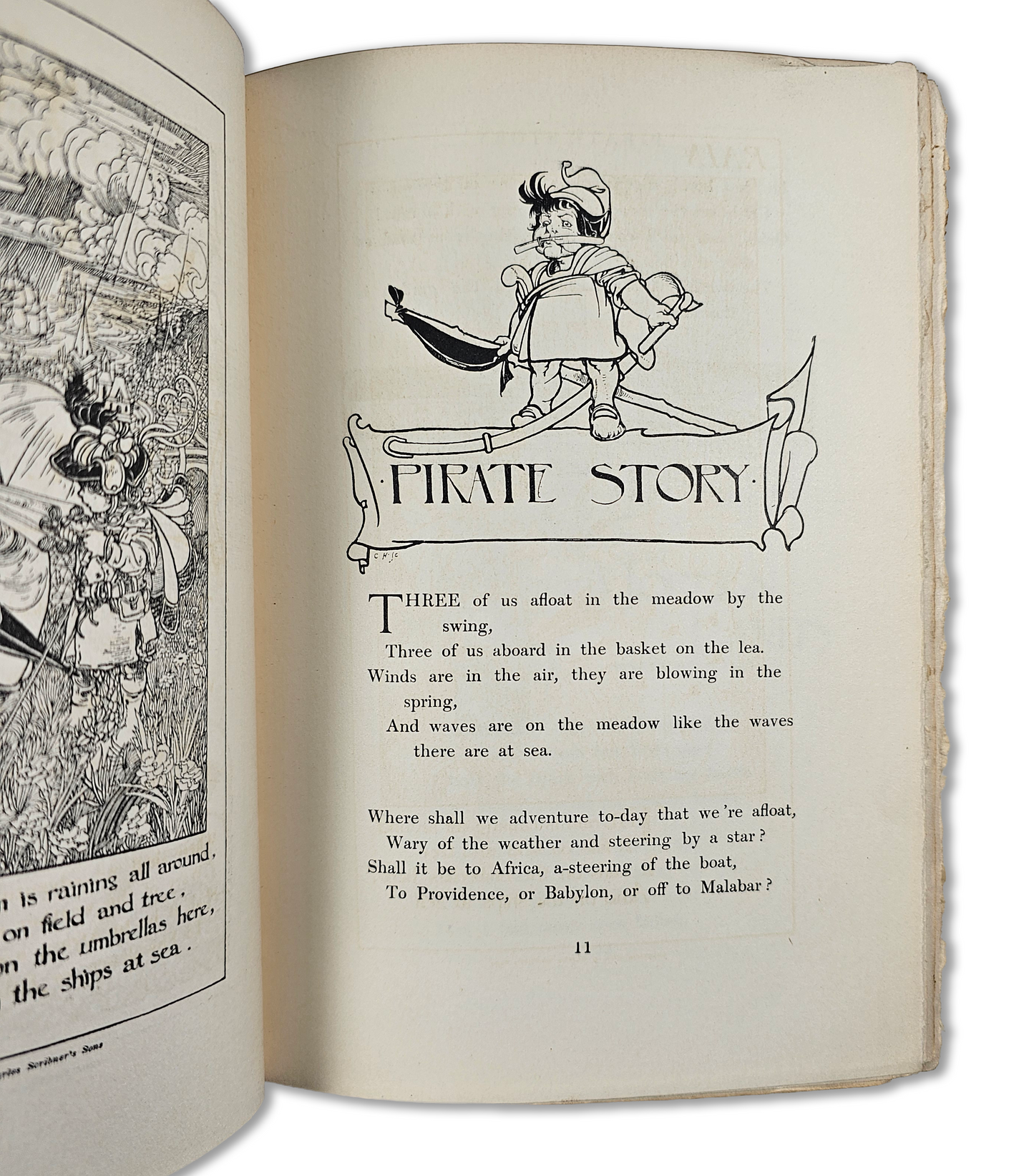 1897 A Child’s Garden of Verses Book by Robert Louis Stevenson – Illustrated by Charles Robinson.