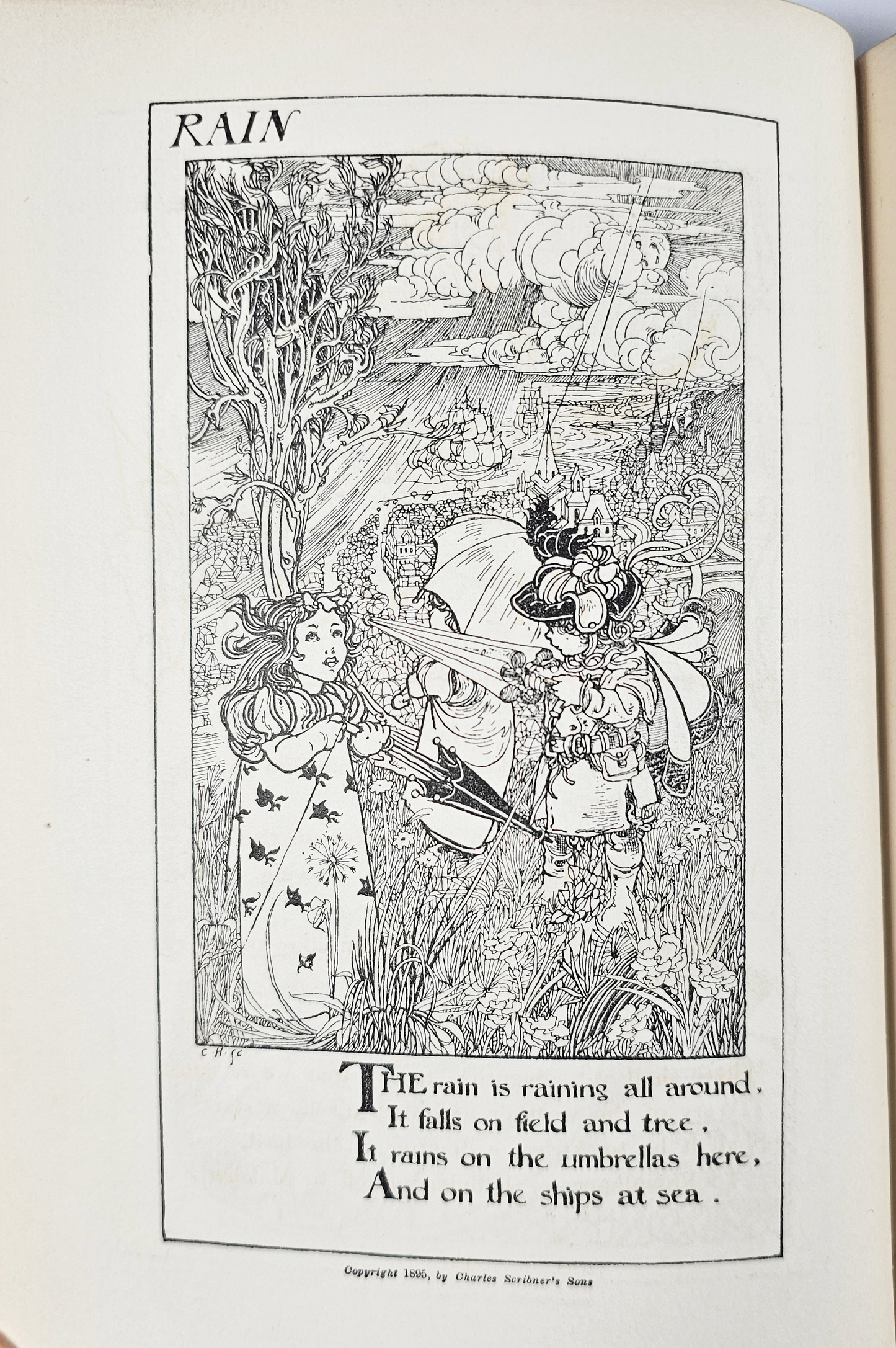 1897 A Child’s Garden of Verses Book by Robert Louis Stevenson – Illustrated by Charles Robinson.