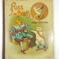 Vintage book cover of 'Puss in Boots and Other Stories' with a illustration of a girl and cat.